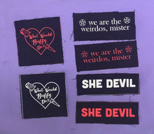 Load image into Gallery viewer, Riot girl, Feminist, Girl Power DIY Screen Printed Patches! BUY 5 + 1 FREE!
