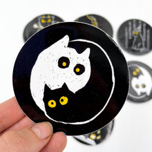 Charger l&#39;image dans la galerie, Into the Void Sticker Pack | black kitty cat cute fun stickers
