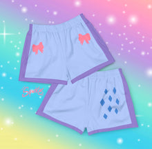 Load image into Gallery viewer, Sparkle Retro Style &#39;My Little Pony&#39; Women’s Athletic Short Shorts
