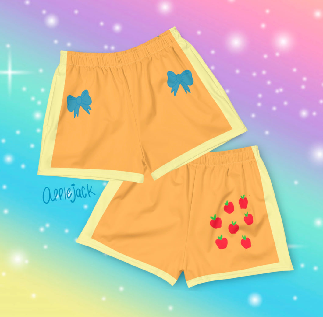 Applejack Retro 'My Little Pony' Women’s Athletic Short Shorts