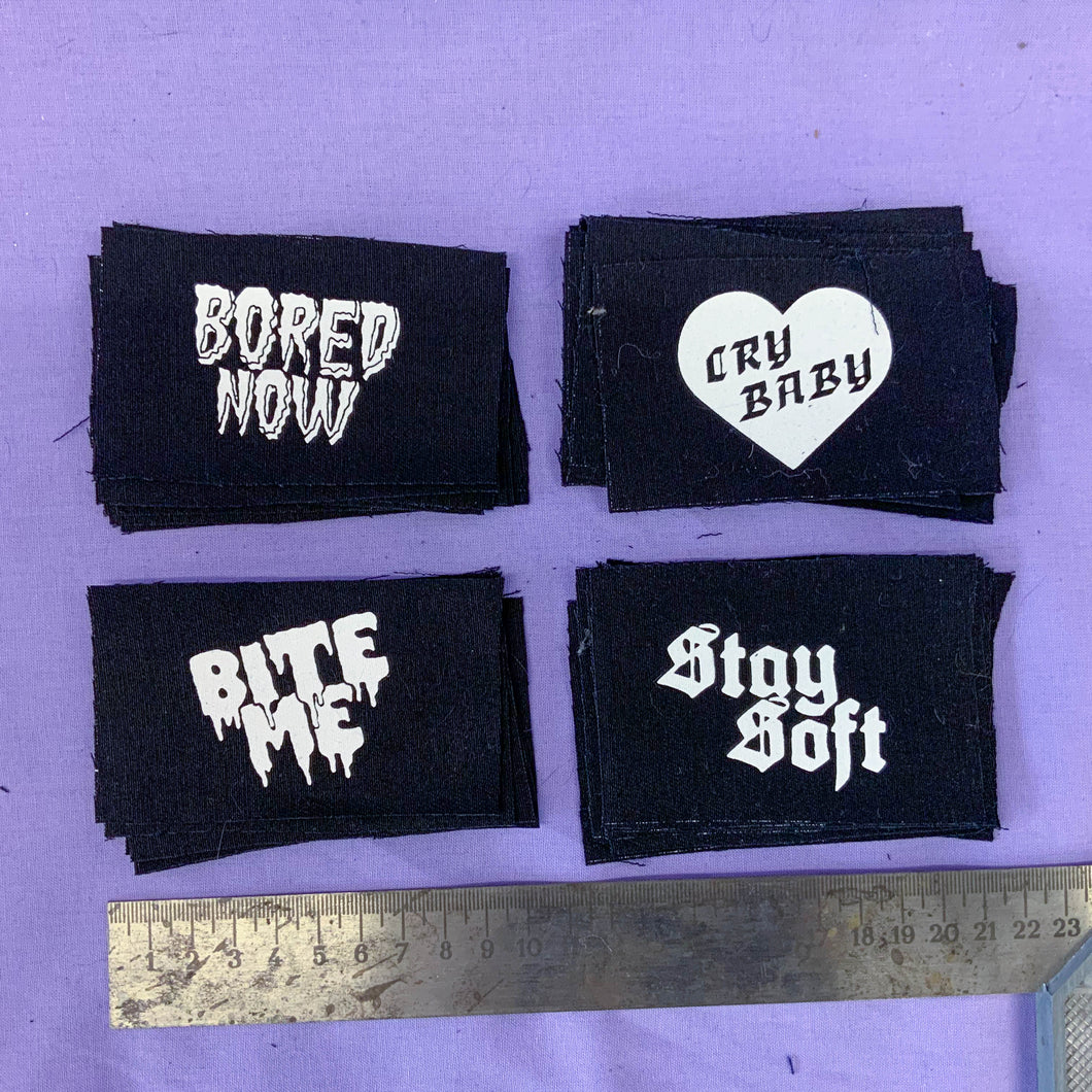 BUY 5 + 1 FREE! Riot girl, Feminist, girl power DIY screen printed patches!