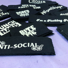 Load image into Gallery viewer, BUY 5 + 1 FREE! Riot girl, Feminist, girl power DIY screen printed patches!

