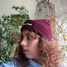 Load image into Gallery viewer, Hand printed Beanie Hats with Patches
