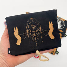 Charger l&#39;image dans la galerie, Handmade Tie Dyed Pouch - Tobacco/Make up/Tarot Cards
