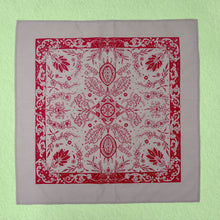 Carica l&#39;immagine nel visualizzatore di Gallery, Ornamental Art Nouveau - hand illustrated screen printed 100% cotton scarf / bandana
