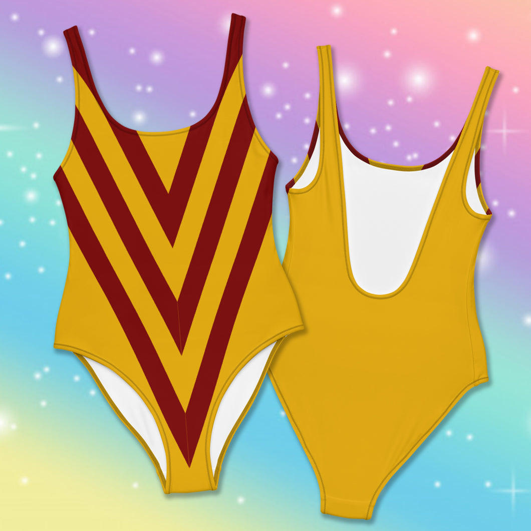 House of Griffindor - Red & gold One-Piece Swimsuit