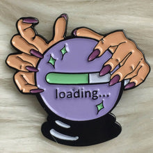 Load image into Gallery viewer, Witch Crystal Ball enamel pin - ScreenGirl Merch
