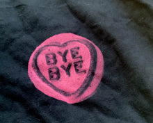 Load image into Gallery viewer, Superlove Love Heart Bye Bye scree printed tshirt - ScreenGirl Merch

