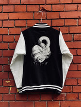 Lade das Bild in den Galerie-Viewer, Witchy Lilith Snake Heart Goddess | Patch back patch, varsity jacket turtleneck | screen printed etching hand made - ScreenGirl Merch
