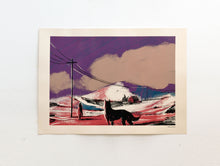 Charger l&#39;image dans la galerie, A woman, a dog, a house, a car - Limited Edition Hand-printed Screen Print
