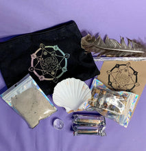 Carica l&#39;immagine nel visualizzatore di Gallery, Moon Crystal Beginner baby Witch Kit starter set incense herbs altar pagan Wicca witchcraft planets - ScreenGirl Merch
