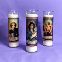 Lade das Bild in den Galerie-Viewer, witchy  votive glass prayer candle prayer candle | strength | persevere | Ripley Buffy Scully Pop Culture Madonnas | feminist female icon - ScreenGirl Merch
