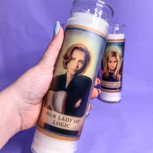 Charger l&#39;image dans la galerie, witchy  votive glass prayer candle prayer candle | strength | persevere | Ripley Buffy Scully Pop Culture Madonnas | feminist female icon - ScreenGirl Merch
