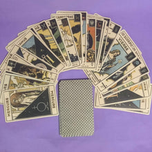 Carica l&#39;immagine nel visualizzatore di Gallery, Astrological Tarot Deck, Le Tarot Astologique | Muchery | Zodiac vintage facsimile reproduction - ScreenGirl Merch
