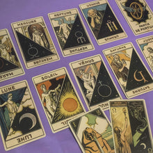 Charger l&#39;image dans la galerie, Astrological Tarot Deck, Le Tarot Astologique | Muchery | Zodiac vintage facsimile reproduction - ScreenGirl Merch
