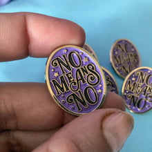 Load image into Gallery viewer, No Means No | feminist enamel pin - ScreenGirl Merch
