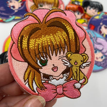 Load image into Gallery viewer, Embroidered iron on Ranma, Shampoo, Creamy Mami Card captor Sakura patch
