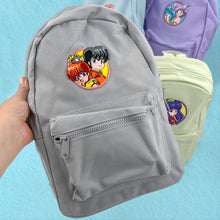 Load image into Gallery viewer, Embroidered iron on Ranma, Shampoo, Creamy Mami Card captor Sakura pastel back pack
