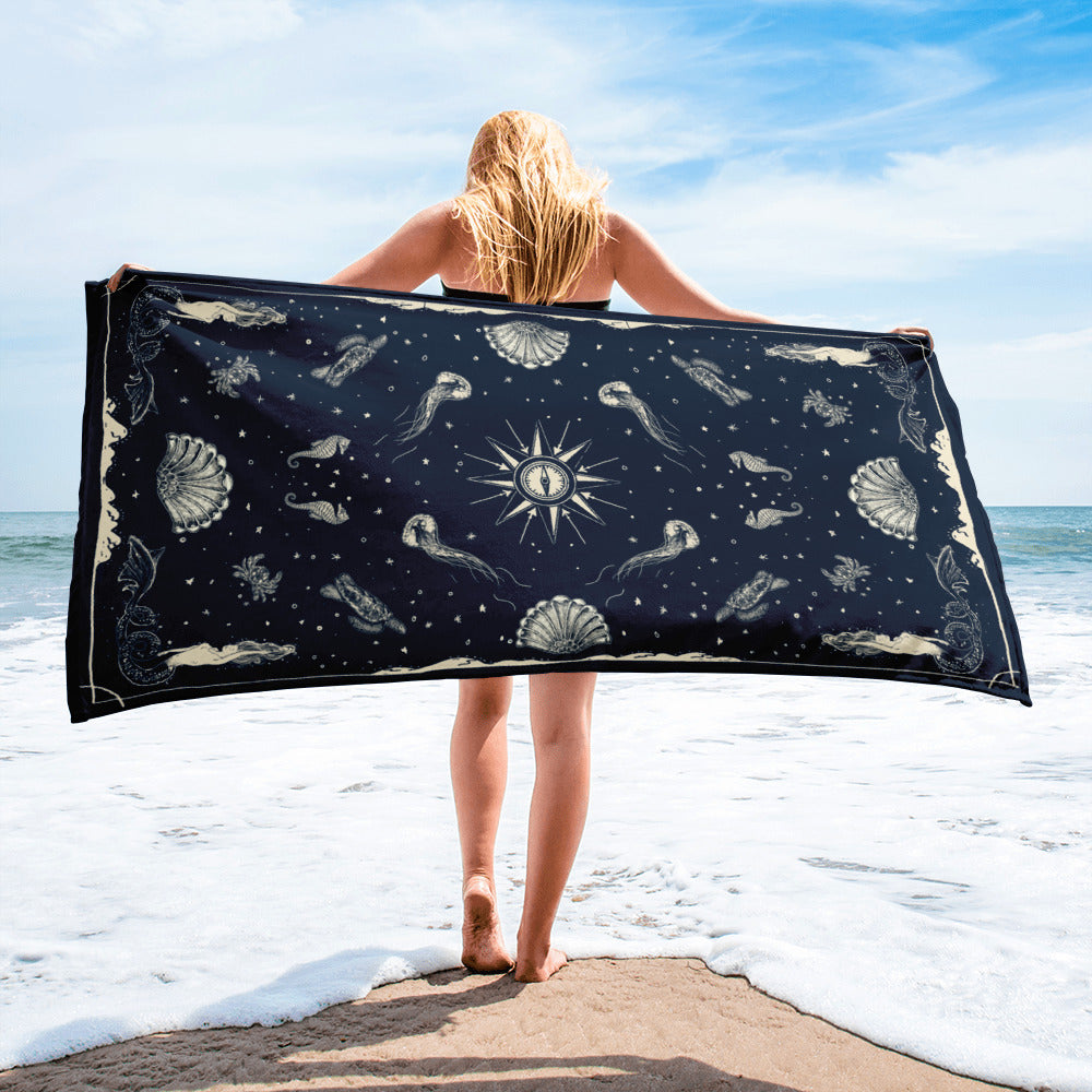 Mermaid & Sea Creatures Towel