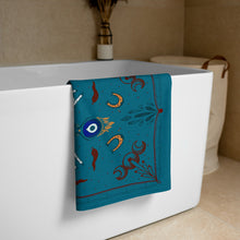 Load image into Gallery viewer, Mediterranean Witch Amulets, Talisman &amp; Protection Symbols Towel
