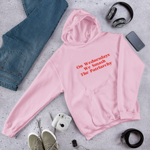 Load image into Gallery viewer, On Wednesdays we Smash the Patriarchy Hoodie Jumper
