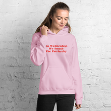 Load image into Gallery viewer, On Wednesdays we Smash the Patriarchy Hoodie Jumper

