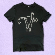 Load image into Gallery viewer, Angry Uterus Feminist Solidarity Screen Printed T-shirt
